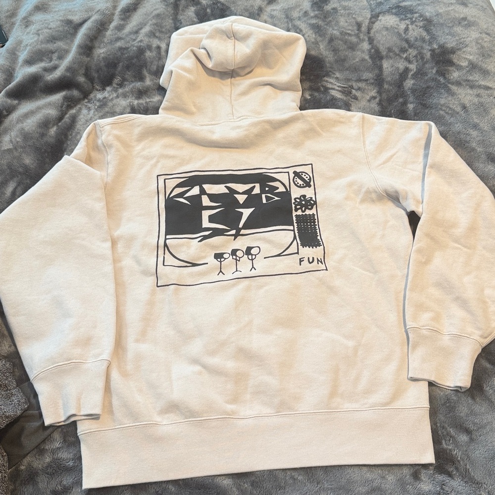 Uniqlo X Kenny Scharf Hoodie Sweatshirt Mens Medium NYC Pop Icons Art Logo